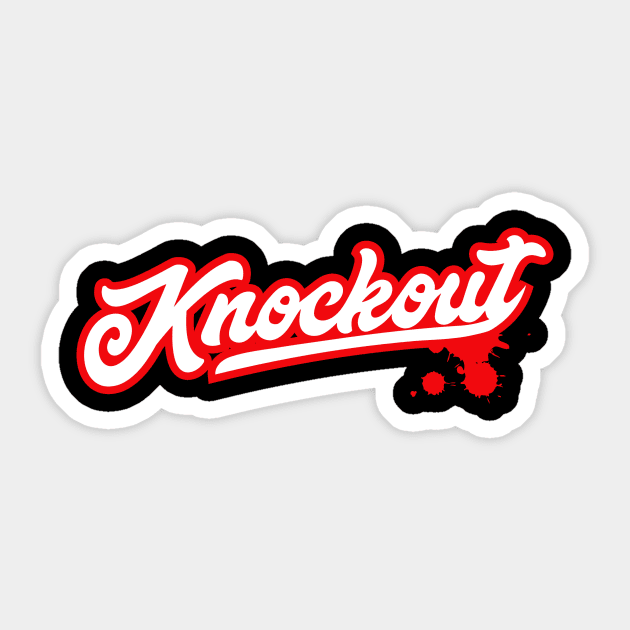 KNOCKOUTSplatter Sticker by KNOCKOUT FIGHT WEAR